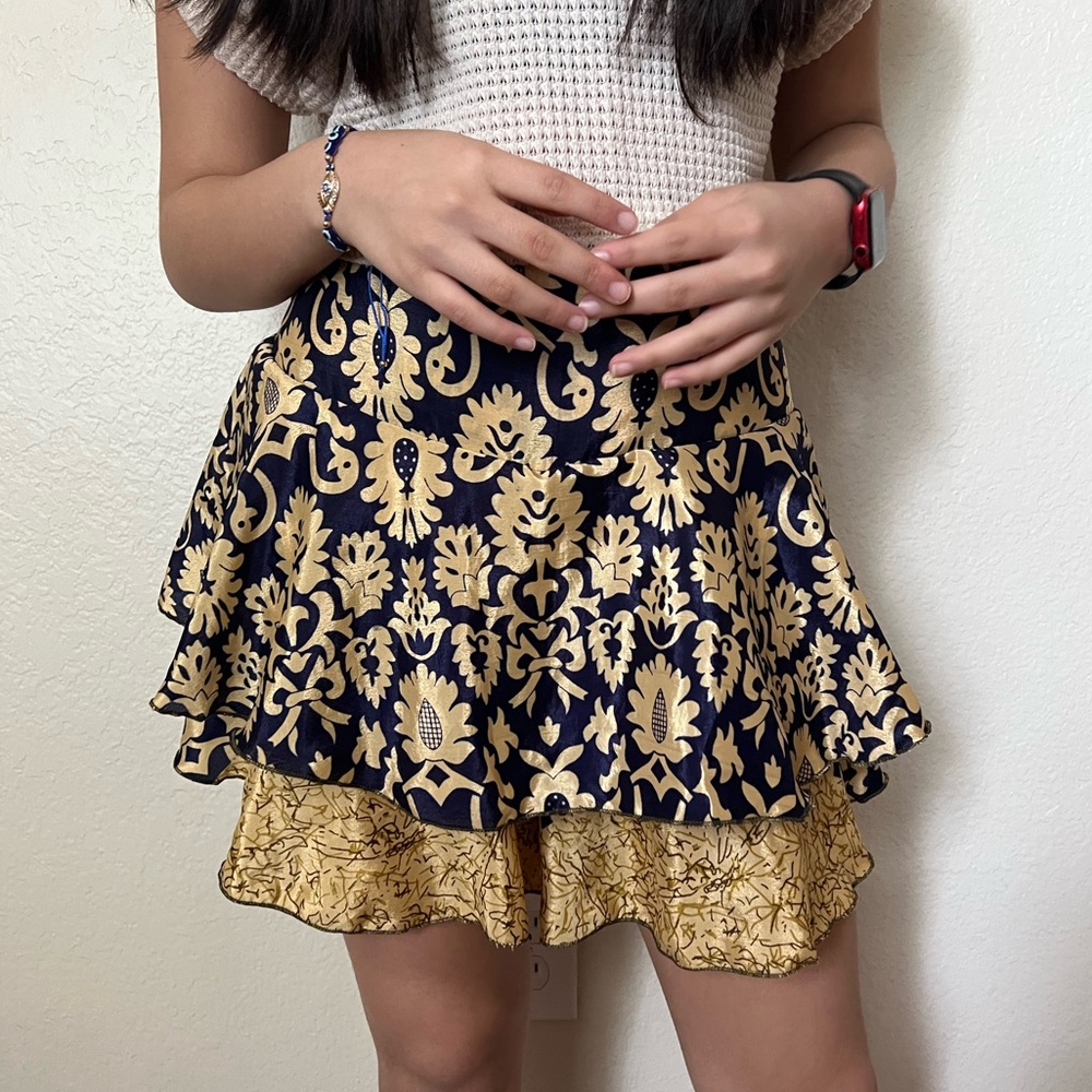 Vintage Style Floral Skort